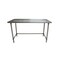 Bk Resources Stainless Steel Work Table Flat Top With Open Base 60"Wx24"D VTTOB-6024 - alternate 2